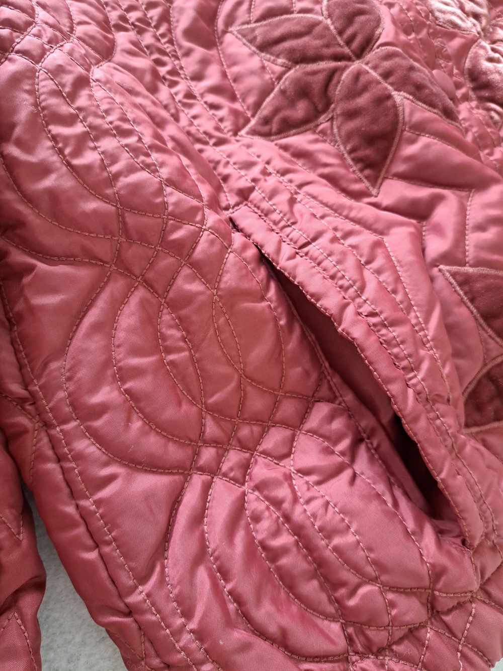 Free People Lightweight Quilted Quinn Crop Jacket in Marsala Red - Picture 6 of 16